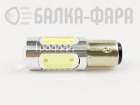 Лампа 12-T25 21/5w (1157) HP7.5W светод двухконт белая /481/