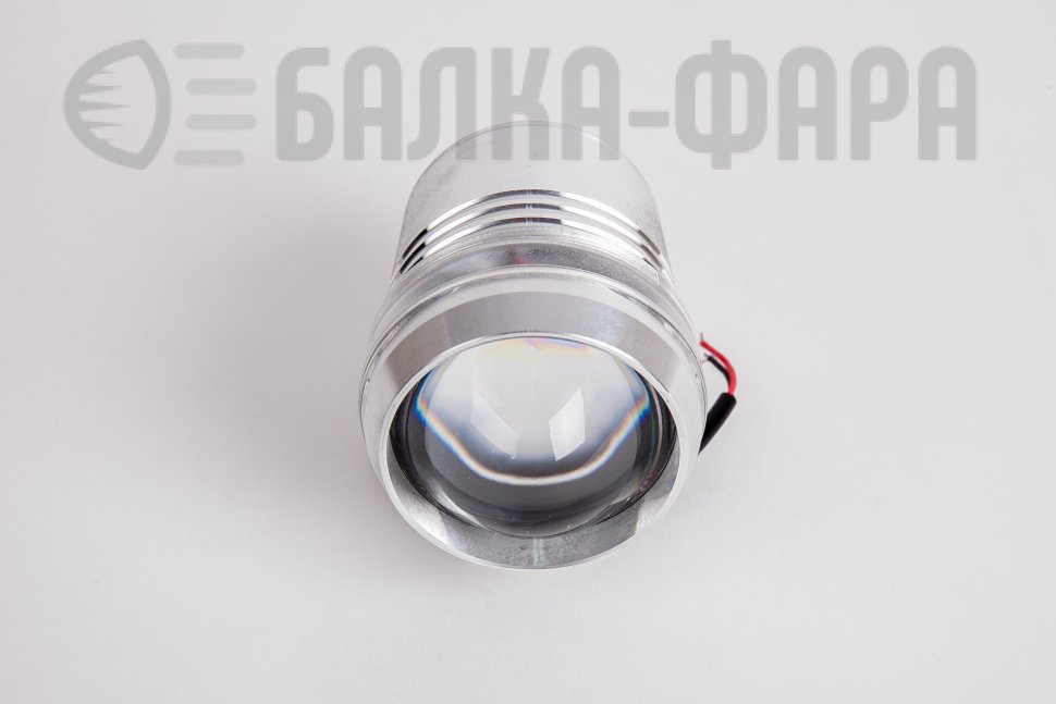 Фара-стробоскоп линзованная хром 60мм 10W SPOT