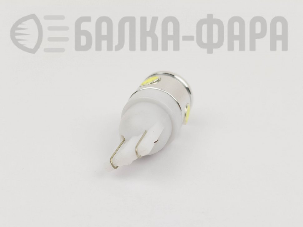 Лампа светодиодная 12v t10 с боковыми светодиодами /307/ 2,5W