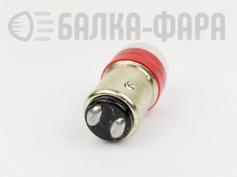 Лампа 12-T25 21/5w (1157) can 3d светод красная матовая /2156/