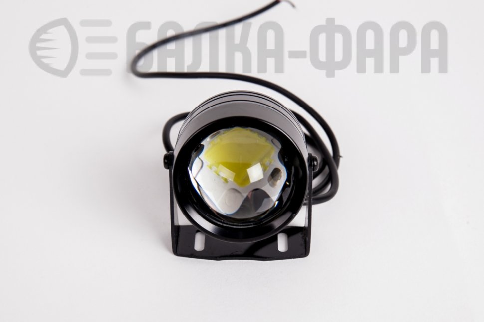 Светодиодная фара, ближнего света, линзованная, диаметр 50 мм, 10 Ватт